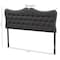 Baxton Studio Emma Modern Dark Grey Queen Size Headboard 142-7774 - alternate 2